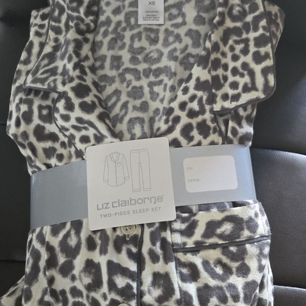 Liz Claiborne 2pc Flannel Sleep Set
